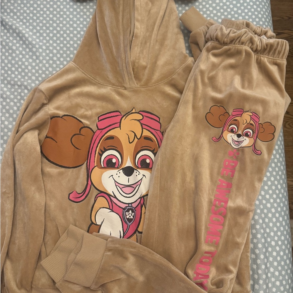 Tan Skye Character Hoodie and Joggers Set